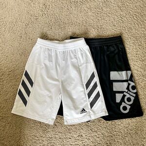 Two Adidas Boys’ Shorts Size L